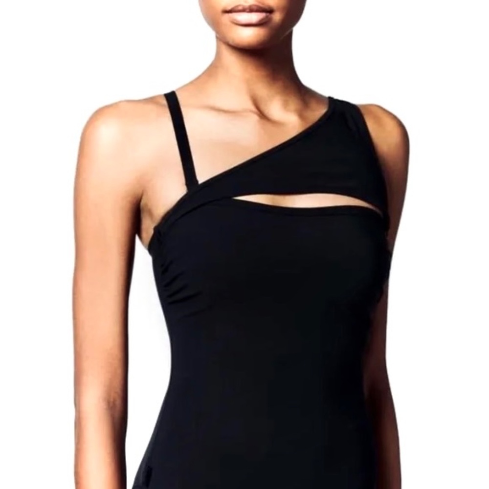 Shan Lea Convertible Strapless Italian Sourced Microfiber Swimsuit NWT